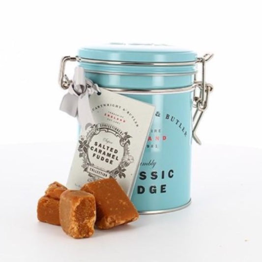 CARTWRIGHT & BUTLER Salted Caramel Fudge Tin 175g