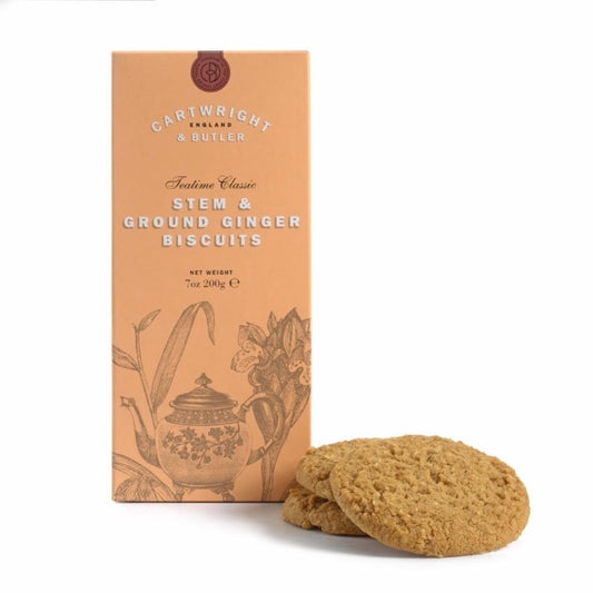 CARTWRIGHT & BUTLER Stem Ginger Biscuits Carton 200g