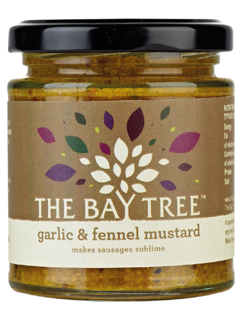 THE BAY TREE Garlic & Fennel Mustard 180g