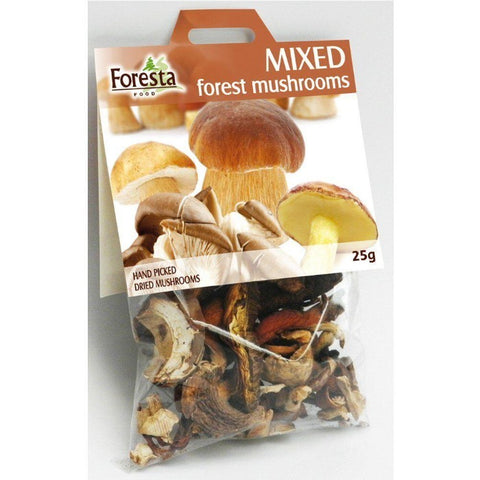 FORESTA Mixed Forest Dried Wild Mushrooms 25g