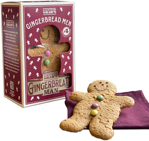 LOTTIE SHAW'S Box of 4 Gingerbread Men 200g