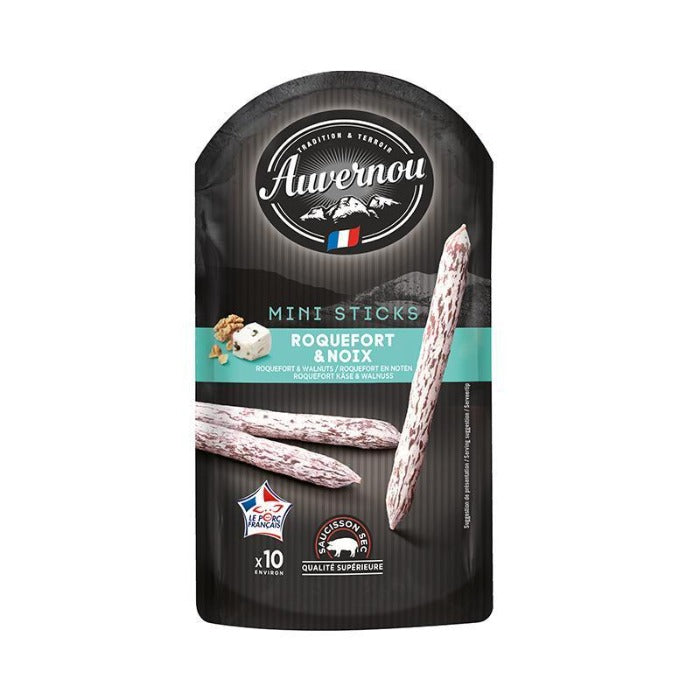 Auvernou Saucisson Sticks Walnuts & Roquefort 100g