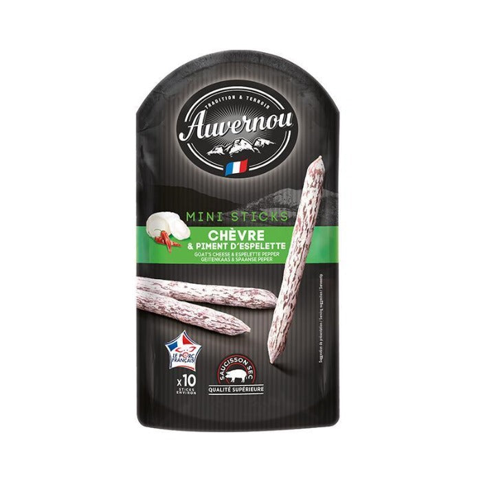 Auvernou Saucisson Sticks Goat's Cheese & Espelette Pepper 100g