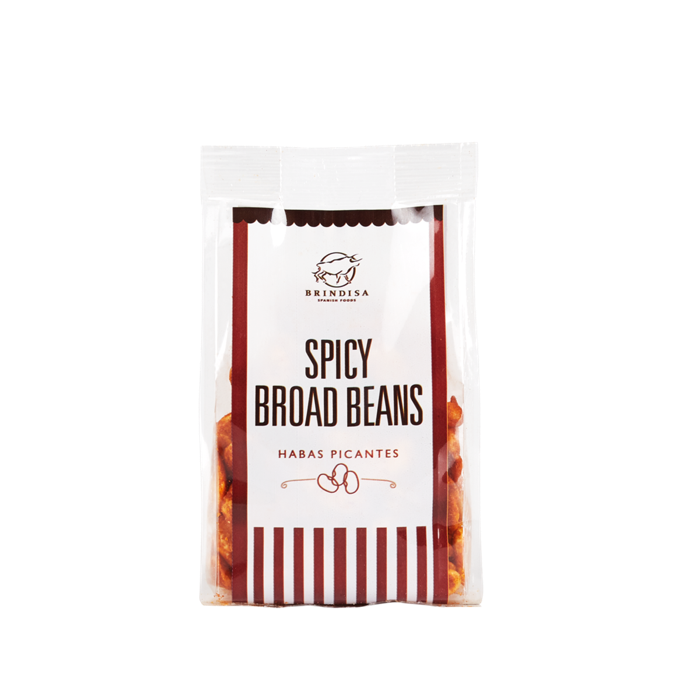 Brindisa Spicy Broad Beans 100g pack front