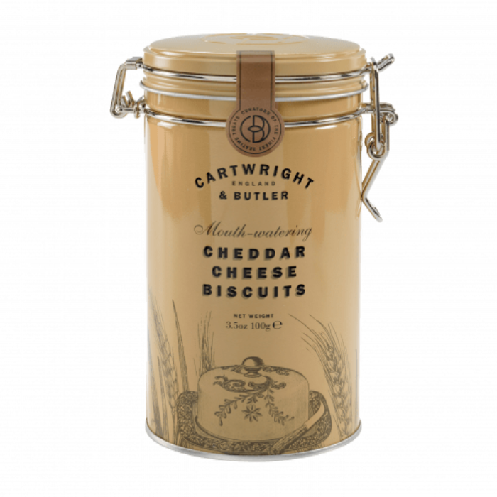 Cartwright & Butler Cheddar Cheese Biscuits in Tin 100g