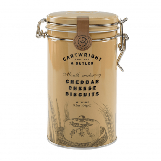 Cartwright and Butler Cheddar Cheese Biscuits 100g tin