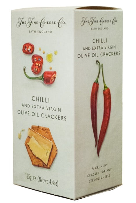 THE FINE CHEESE CO. Chilli & Extra Virgin Olive Oil Crackers 125gr