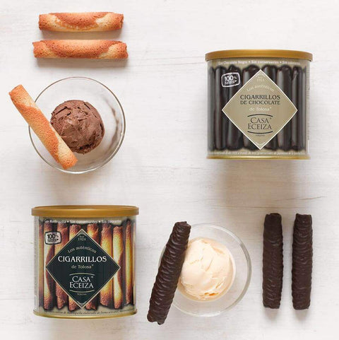 CASA ECEIZA Chocolate Cigarrillos Biscuits 200g
