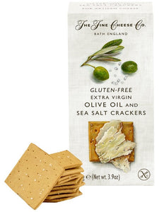 THE FINE CHEESE CO. Gluten Free Extra Virgin Olive Oil & Sea Salt Crackers 125gr