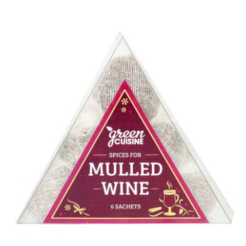 GREEN CUISINE Triangle Box of Mulled Wine Pouchettes 25g