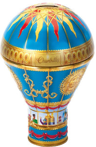 CHURCHILL'S CONFECTIONERY Victorian Hot Air Balloon Mixed Tins with Chocolate and Vanilla Fudge 150g