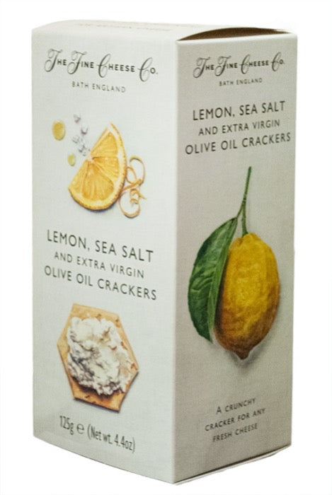 THE FINE CHEESE CO. Lemon, Sea Salt & Extra Virgin Olive Oil Crackers