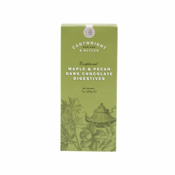 Cartwright & Butler Maple & Pecan Dark Chocolate Digestives Carton 200g