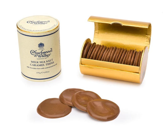 CHARBONNEL ET WALKER Milk Chocolate Thins with Caramel & Sea Salt