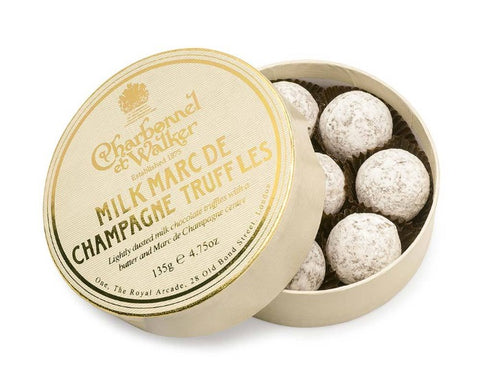 CHARBONNEL ET WALKER Milk Marc de Champagne Chocolate Truffles 135g