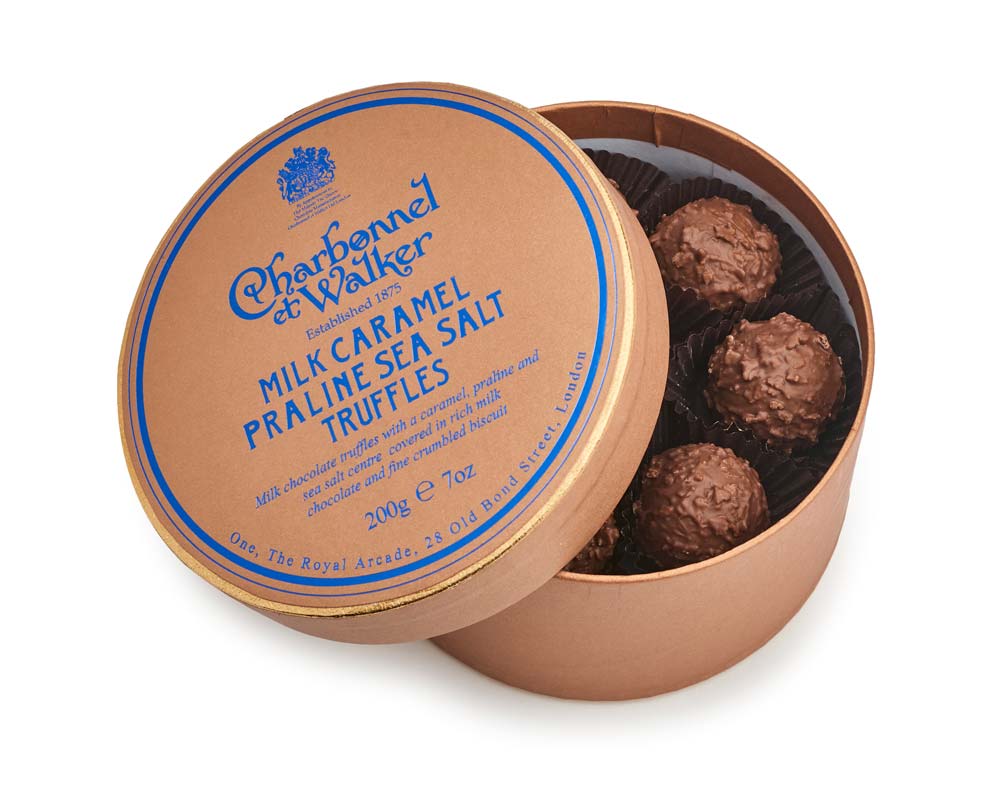 Charbonnel et Walker Milk Sea Salt Caramel Praline Chocolate Truffles