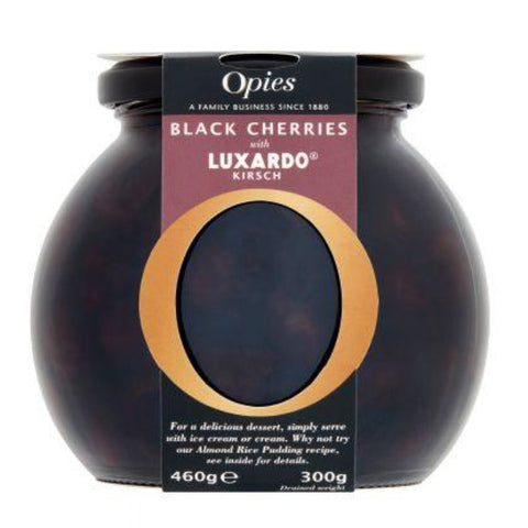 OPIES Black Cherries with Luxardo Kirsch