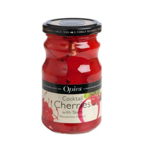 OPIES Red Maraschino Cocktail Cherries with Stem 225g