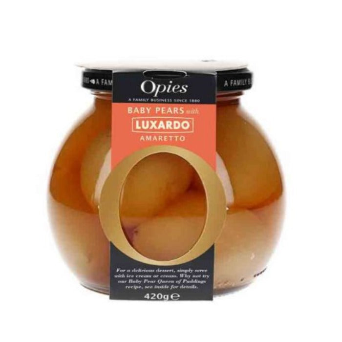 OPIES Pears with Luxardo Amaretto