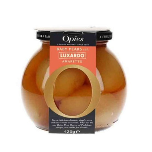 OPIES Pears with Luxardo Amaretto