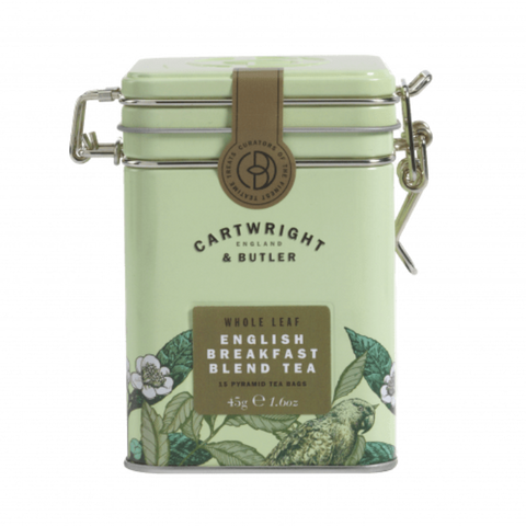 CARTWRIGHT & BUTLER English Breakfast Whole Leaf Tea Bags Caddy 45g