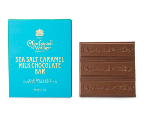CHARBONNEL ET WALKER Sea Salt Caramel Milk Chocolate Butler Bar 80g