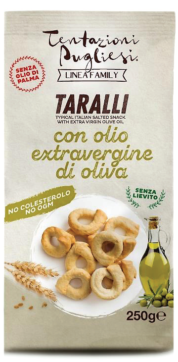 TENTAZIONI PUGLIESI Extra Virgin Olive Oil Taralli 250g