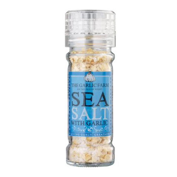 The Garlic Farm Sea Salt with Garlic Grinder 75g