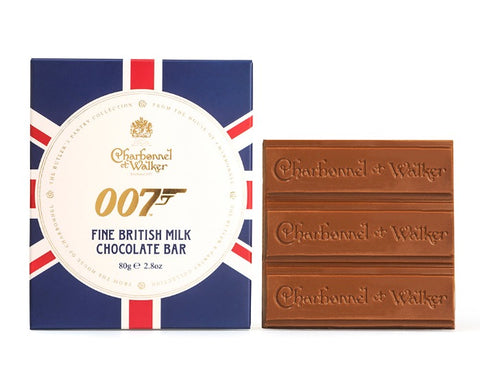 CHARBONNEL ET WALKER James Bond 007 Milk Chocolate Bar