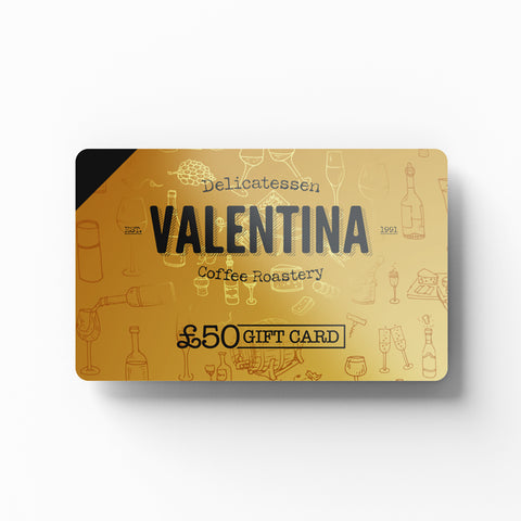 VALENTINA Gold Gift Card £50