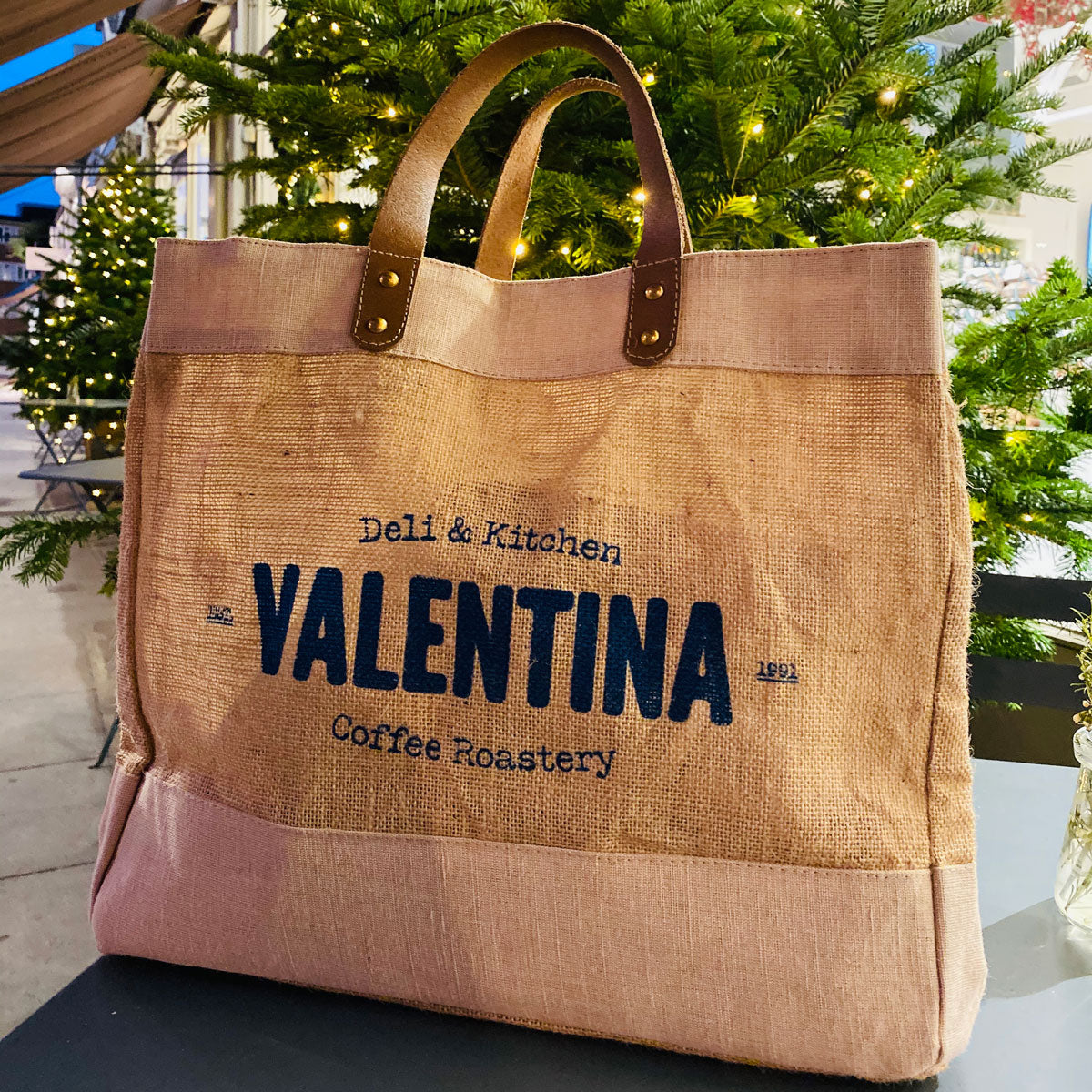 Valentina Luxury Jute Shopper Bag