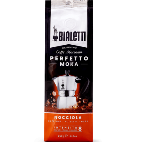BIALETTI Perfetto Moka Hazelnut Ground Coffee 250g