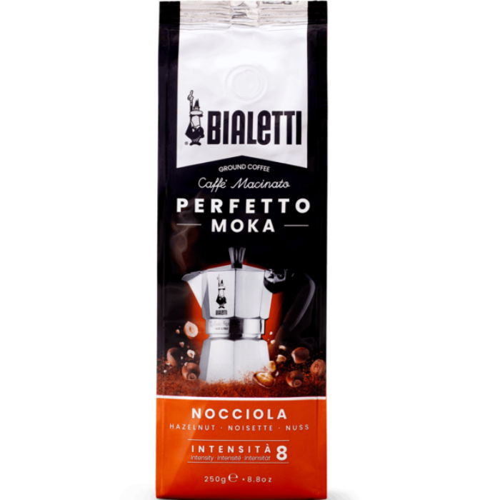 Bialetti Perfetto Moka Hazelnut Ground Coffee 250g