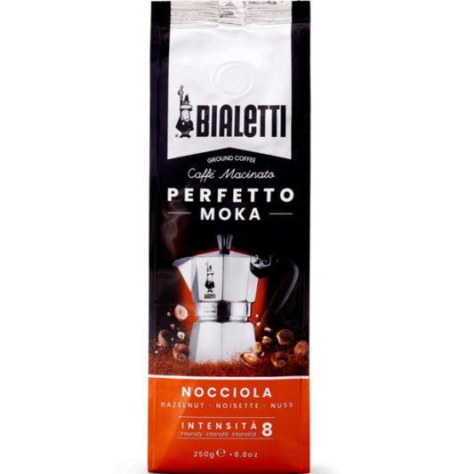 Bialetti Perfetto Moka Hazelnut Ground Coffee 250g