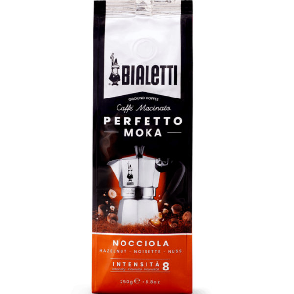Bialetti Perfetto Moka Hazelnut Ground Coffee 250g