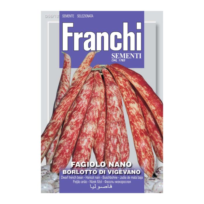 FRANCHI SEEDS Dwarf Bean Borlotto Di Vigevano