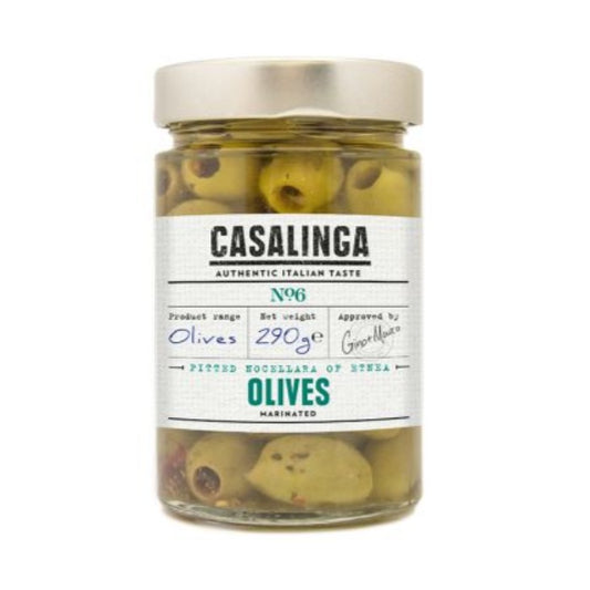 Casalinga Marinated Pitted Nocellara of Etnea Olives 290g