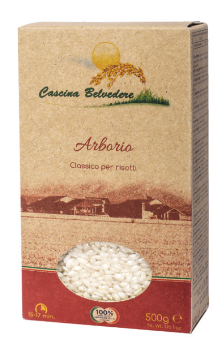 CASCINA BELVEDERE Organic Arborio Rice 500g