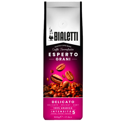 BIALETTI Italian Esperto Delicato Whole Bean 500g