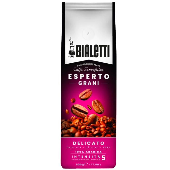 BIALETTI Italian Esperto Delicato Whole Bean 500g