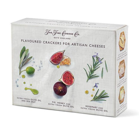 THE FINE CHEESE CO. Flavoured Crackers For Artisan Cheeses 375g