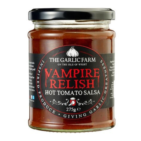 THE GARLIC FARM Vampire Relish - Hot Tomato Salsa 275g