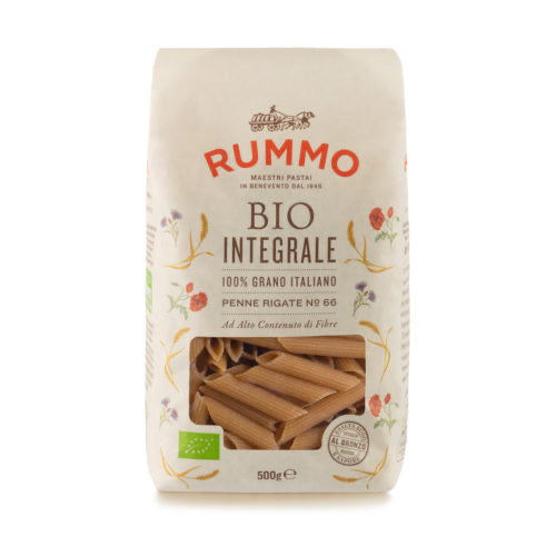 RUMMO Organic Wholemeal Penne Rigate 500g