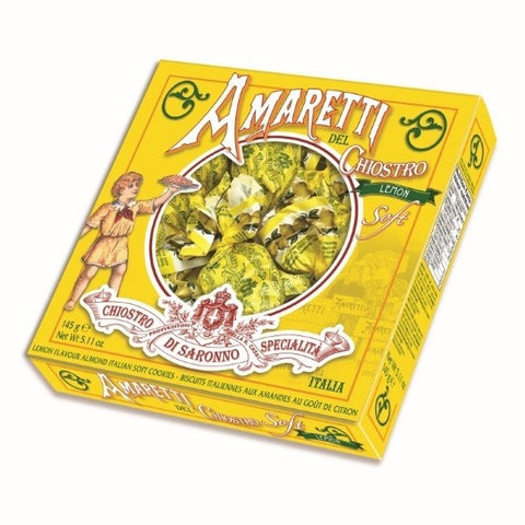 DEL CHIOSTRO Soft Lemon Amaretti Window Box 145g