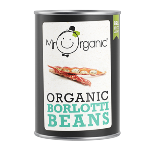 MR ORGANIC Organic Borlotti Beans 400gr