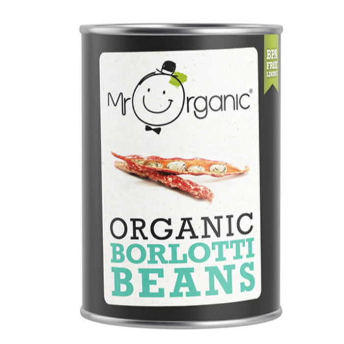 MR ORGANIC Organic Borlotti Beans 400gr