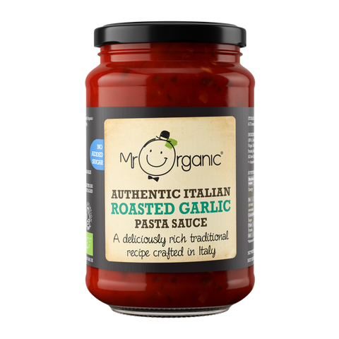 MR ORGANIC No Added Sugar Authentic Italian Roasted Garlic Pasta Sauce 350g
