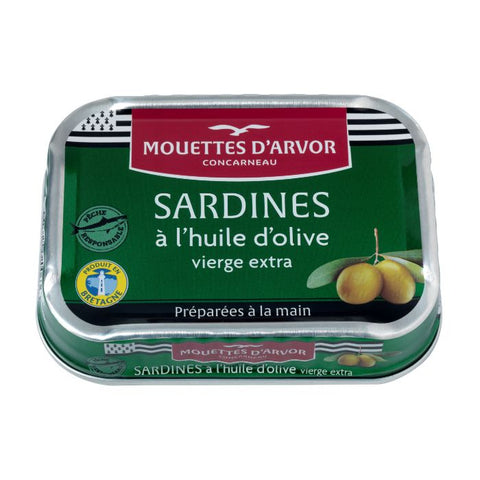 MOUETTES D'ARVOR Sardines in Extra Olive Oil 115g