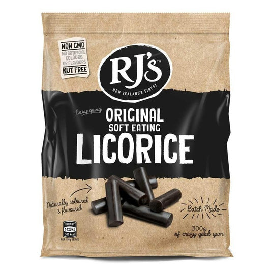 RJ's Natural Soft Liquorice 300g