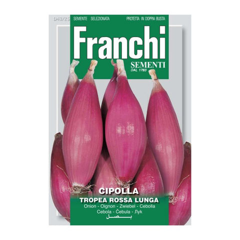 FRANCHI SEEDS Long Red Onion Tropea Rossa Lunga
